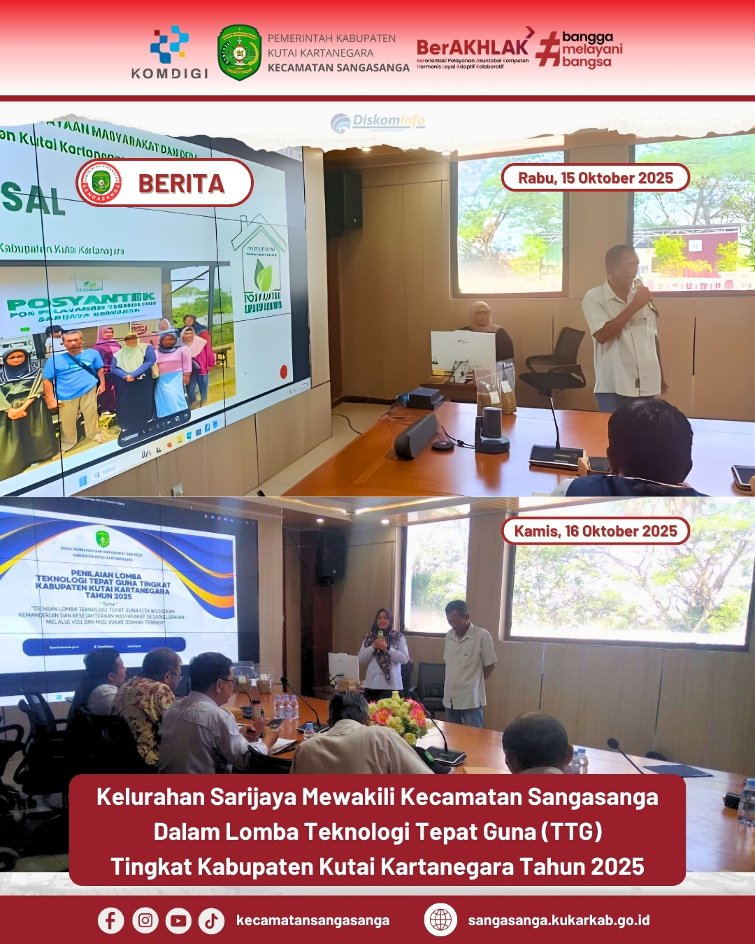 Kelurahan Sarijaya Mewakili Kecamatan Sangasanga dalam Lomba Teknologi Tepat Guna (TTG) Tingkat Kabupaten Kutai Kartanegara Tahun 2025